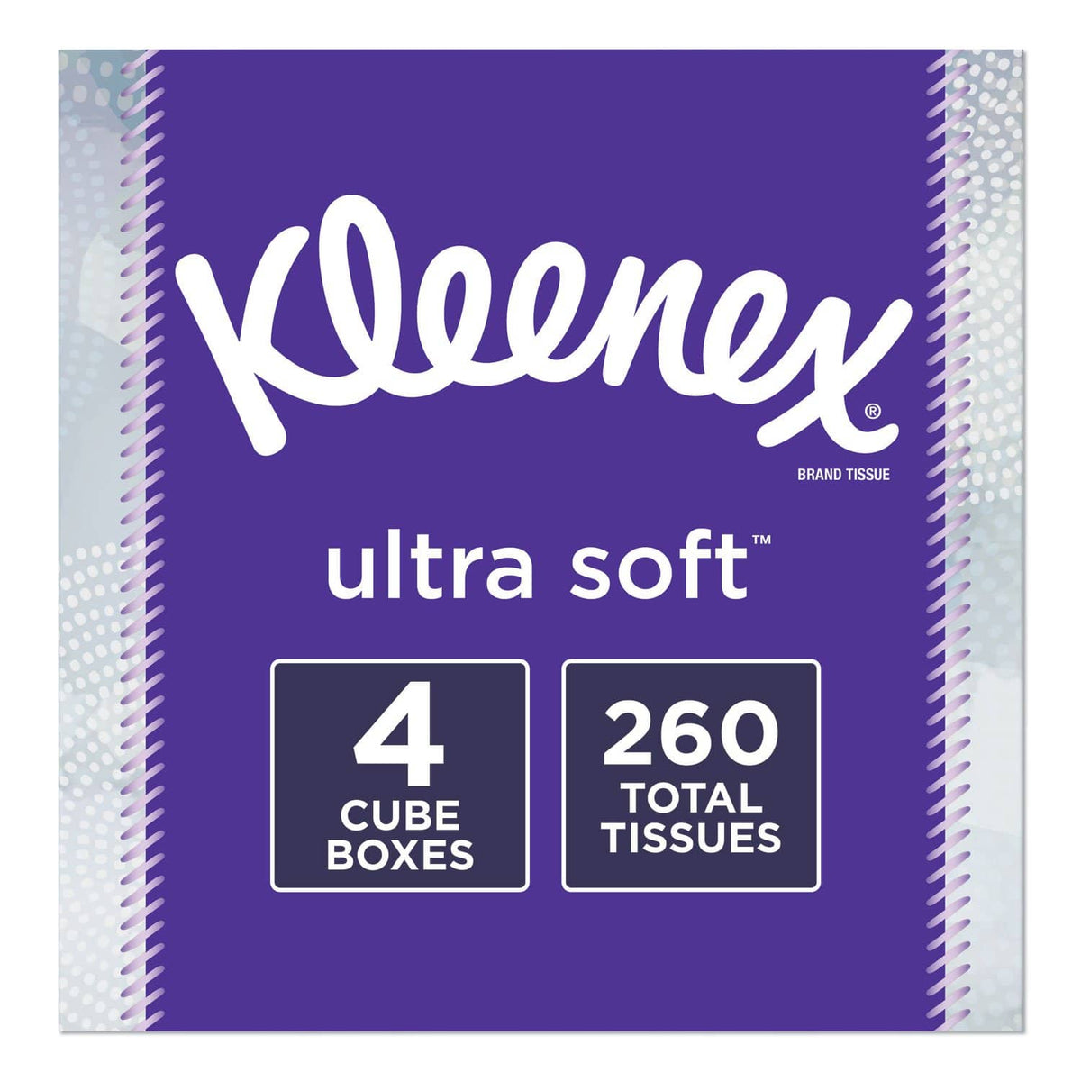 Kleenex Ultra Soft Facial Tissue, 3-Ply, White, 8 3/4 X 4 1/2, 65 Sheets/Box, 4 Boxes/Pack, 12 Packs/Carton - KCC50173CT - TotalRestroom.com
