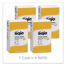 Gojo Natural Orange Smooth Lotion Hand Cleaner, 2000 Ml Bag-In-Box Refill, 4/Carton - GOJ7250 - TotalRestroom.com