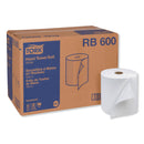Tork Advanced Hardwound Roll Towel, One-Ply, 7.88" X 600 Ft, White, 12 Rolls/Carton - TRKRB600 - TotalRestroom.com
