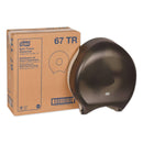 Tork Jumbo Bath Tissue Dispenser, 12.9 X 5.8 X 14.9, Smoke - TRK67TR - TotalRestroom.com