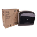 Tork Multifold Hand Towel Dispenser, Plastic, 12.36" X 5.18" X 13", Smoke/Gray - TRK78T1 - TotalRestroom.com