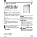 Bradley 780-024360 (24 x 36) Commercial Restroom Mirror, Angle Frame, 24" W x 36" H, Stainless Steel w/ Satin Finish