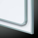 ASI 9100 Entry Series, Slim Trim w/ Radius Frame Trim Type Porcelain Markerboard Radius Corner 4' X 6', Length: 72" X Width: 48" - 910105406