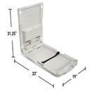 Alpine Industries ALP411-V Vertical Baby Changing Station-White