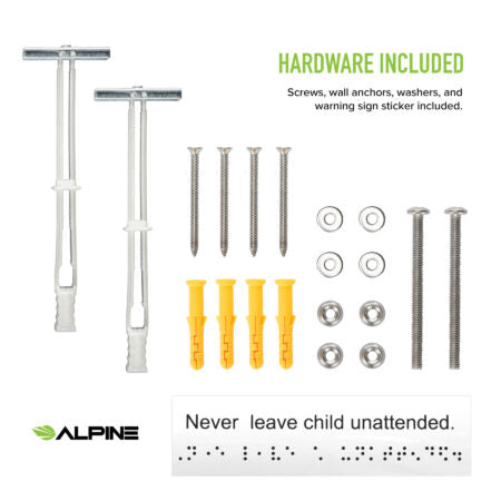 Alpine Industries ALP411-V Vertical Baby Changing Station-White
