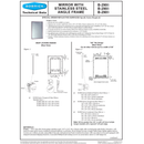 Bobrick B-2908 1830 (18 x 30) Tempered Glass Welded-Frame Mirror, 18" W x 30" H