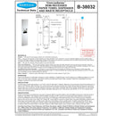 Bobrick B-38032.MBLK Matte Black 38032