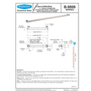 Bobrick B-9806x36 (36 x 1.5) Fino Grab Bar 1-1/2", 36" Length