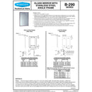 Bobrick B-290 1830 (18 x 30) Welded-Frame Mirror 18"W x 30"H