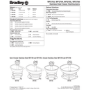 Bradley 36" Semi-Circular Stainless Steel Washfountain, Foot Control, B Drain - WF2703F-B-MMV-LSD