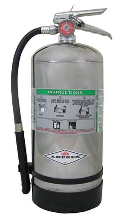 Amerex B260 Wet Chemical Fire Extinguisher with 12.68 lb. Capacity - TotalRestroom.com