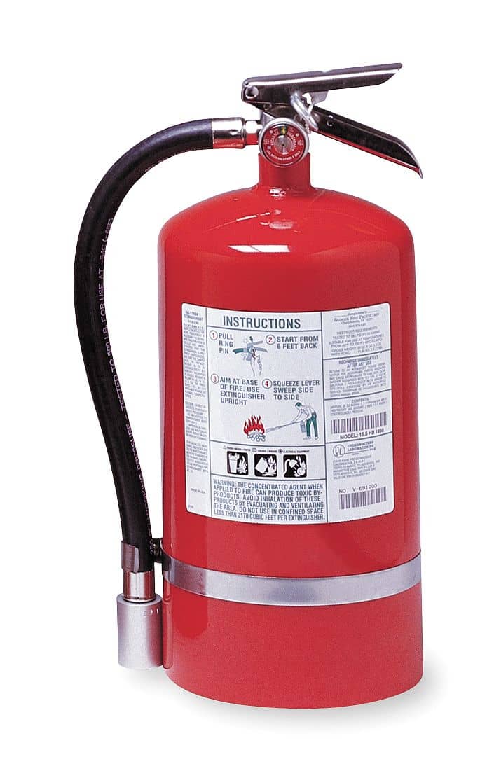 Kidde Halotron Fire Extinguisher with 15.5 lb. Capacity and