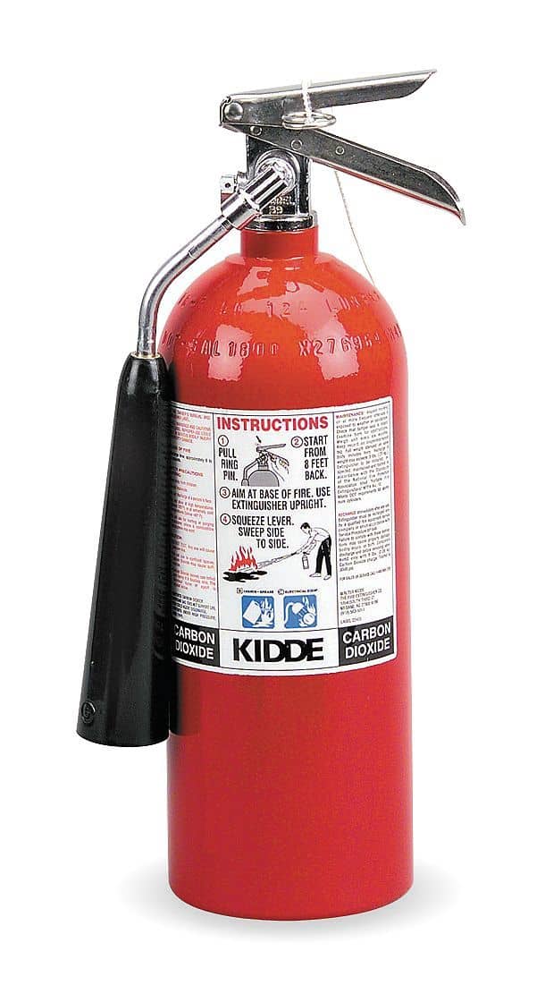 Kidde Carbon Dioxide Fire Extinguisher with 5 lb. Capacity