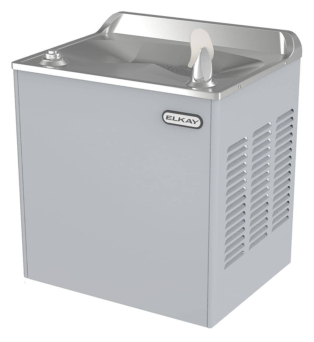 Elkay Light Gray Granite Push Button Water Cooler, 13.5 gph - TotalRestroom.com