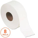 Georgia Pacific Jumbo Jr. Bath Tissue Roll, Septic Safe, 2-Ply, White, 1000 Ft, 8 Rolls/Carton - GPC13728 - TotalRestroom.com