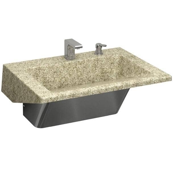 Bradley Verge Commercial Handwashing Sink - LVRD-Series, One-Station, LVRD1 - TotalRestroom.com