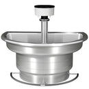 Bradley 36" Semi-Circular Stainless Steel Washfountain, Foot Control, A Drain - WF2703F-A-MMV-LSD