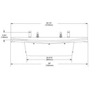 Bradley Verge Commercial Restroom Sink - L-Series, Two-Station, LVLD2 - TotalRestroom.com