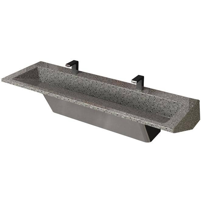 Bradley Verge Commercial Handwashing Sink - LVRD-Series, Two-Station, LVRD2