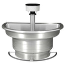 Bradley 54" Semi-Circular Stainless Steel Washfountain, Foot Control, A Drain - WF2704F-A-MMV-LSD - TotalRestroom.com