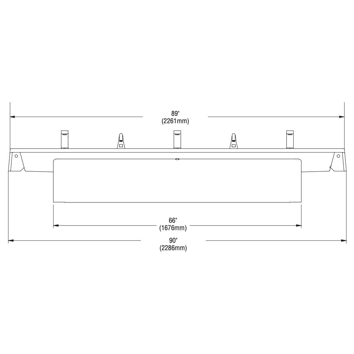 Bradley Verge Commercial Handwashing Sink - LVRD-Series, Three-Station, LVRD3 - TotalRestroom.com