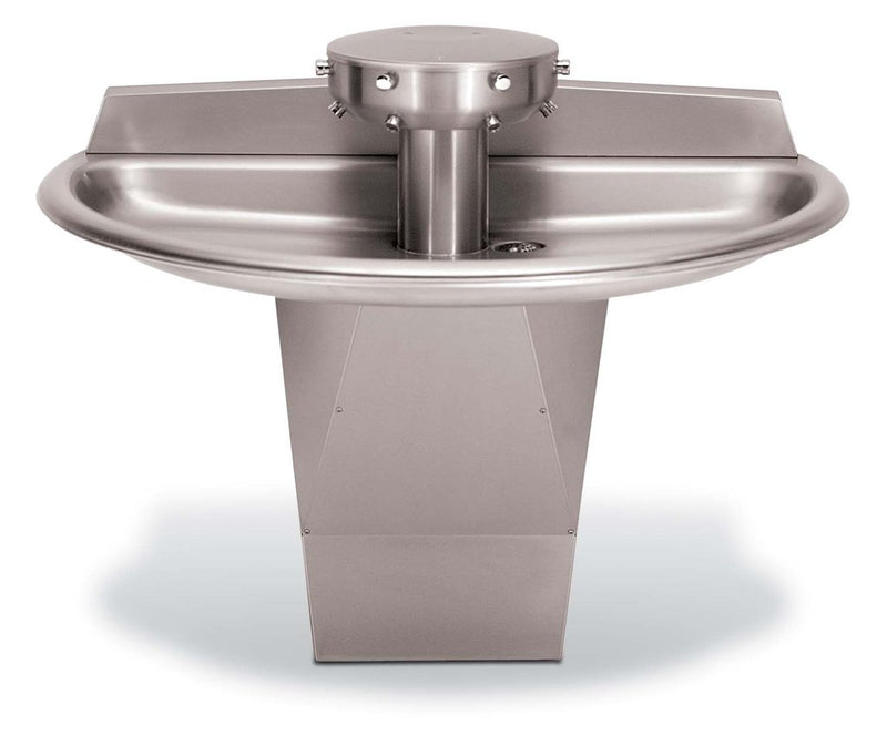 Bradley 54" Semi-Circular Sentry Washfountain, Foot Control, A Drain - SN2004
