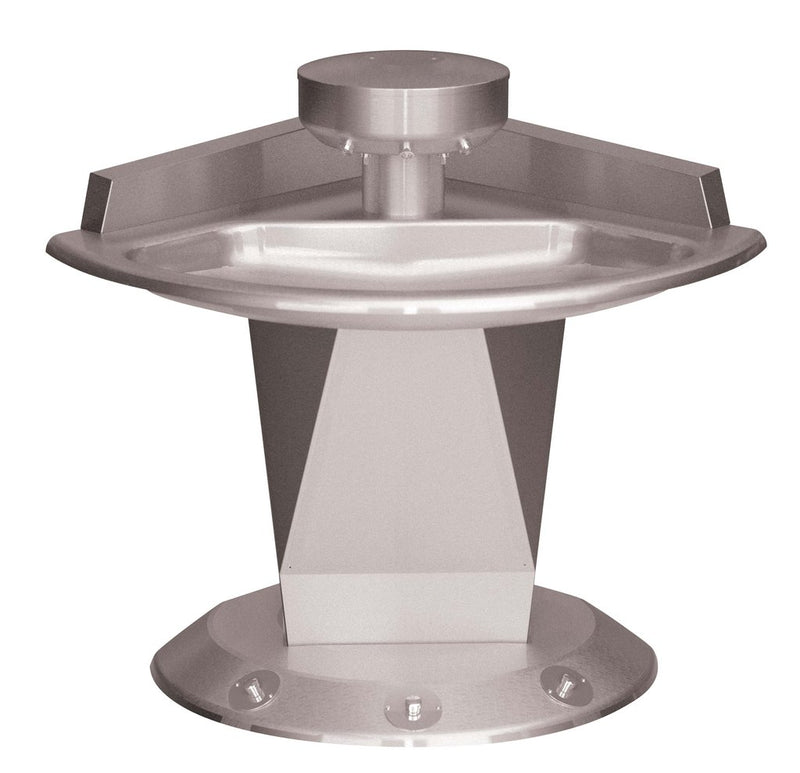 Bradley 54" Corner Sentry Washfountain, Foot Control, A Drain - SN2013