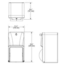 Bradley 5A10-11 Commercial Toilet Paper Dispenser, Surface-Mounted, Stainless Steel w/ Satin Finish - TotalRestroom.com