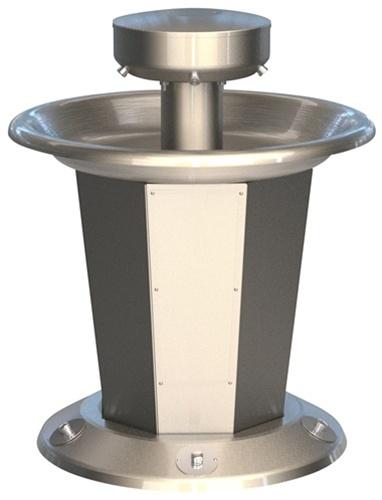 Bradley 36" Circular Sentry Washfountain, Foot Control, B Drain - SN2005