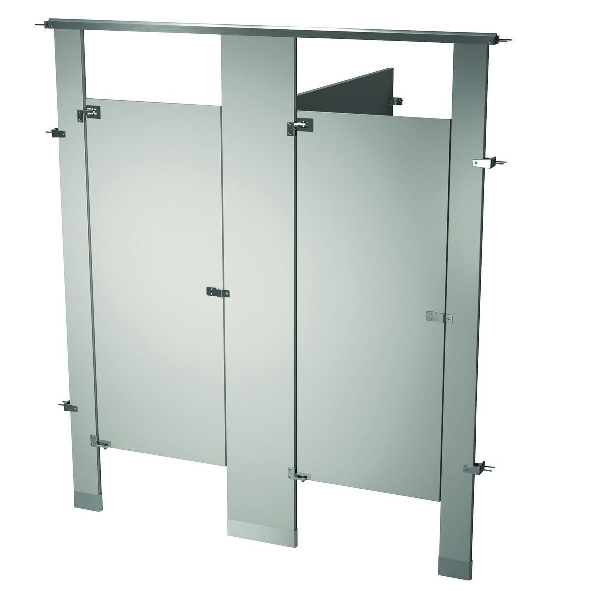 Bradley Toilet Partition (Metal) 2 Between Wall (72" W x 61-1/4" D) BW23660