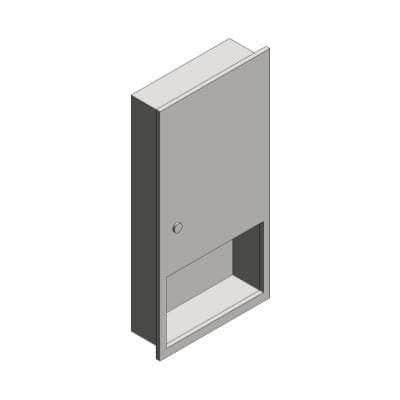 ASI 6452 Commercial Paper Towel Dispenser, Recessed-Mounted, Stainless Steel - TotalRestroom.com