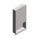 ASI 6452 Commercial Paper Towel Dispenser, Recessed-Mounted, Stainless Steel - TotalRestroom.com