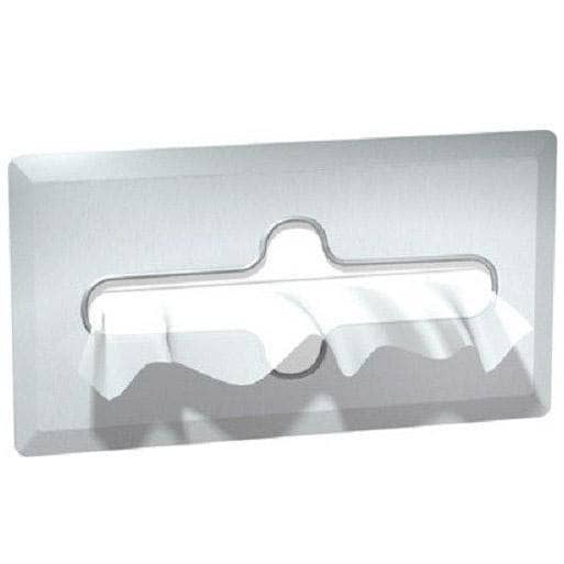 ASI 02594-SS Facial Tissue Dispenser, 11-11/16" L x 6-3/8" W, Recessed-Mounted, Stainless Steel - TotalRestroom.com