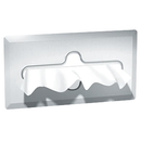 ASI 0257 Commercial Facial Tissue Box Dispenser, 12" W x 5" H x 2-1/4" D, Apron Mounted, Stainless Steel