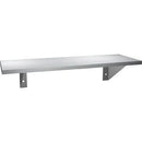 ASI 0692-524 Commercial Restroom Towel Shelf, 5" D x 24" L, Stainless Steel w/Satin Finish - TotalRestroom.com