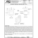 ASI 0515 Commercial Turntable Specimen Pass Box, 5-7/8" W x 10-7/16" H x 10" D, Recessed-Mounted, Stainless Steel w/ Satin Finish