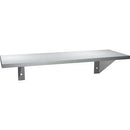 ASI 0692-818 Commercial Restroom Shelf, 8" D x 18" L, Stainless Steel w/Satin Finish - TotalRestroom.com
