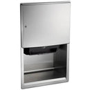 ASI 204523A-6 Automatic Commercial Paper Towel Dispenser, Roval-Semi-Recessed-Mounted, Stainless Steel - TotalRestroom.com