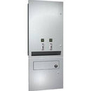 ASI 04684-TM-25 Commercial Restroom Sanitary Napkin/ Tampon Dispenser, 25 Cents, Recessed-Mounted, Stainless Steel - TotalRestroom.com