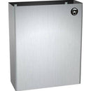 ASI 0828 Commercial Restroom Waste Receptacle, 6.5 Gallon, Surface-Mounted, 14" W x 17" H, 6-1/2" D, Stainless Steel - TotalRestroom.com