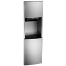 ASI 204692AC Automatic Combination Commercial Paper Towel Dispenser/Waste Receptacle, Recessed-Mounted, Stainless Steel - TotalRestroom.com