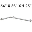 Bobrick B-5837.99 Commercial Grab Bar, 1-1/4" Diameter x 36" Length, Stainless Steel - TotalRestroom.com