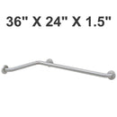 Bobrick 68616.99 Commercial Grab Bar, 1-1/2" Diameter x 36" Length, Stainless Steel - TotalRestroom.com