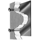 Bobrick B-2586 Commercial Grab Bar Anchor for use with Bobrick 1/2" Panels - TotalRestroom.com
