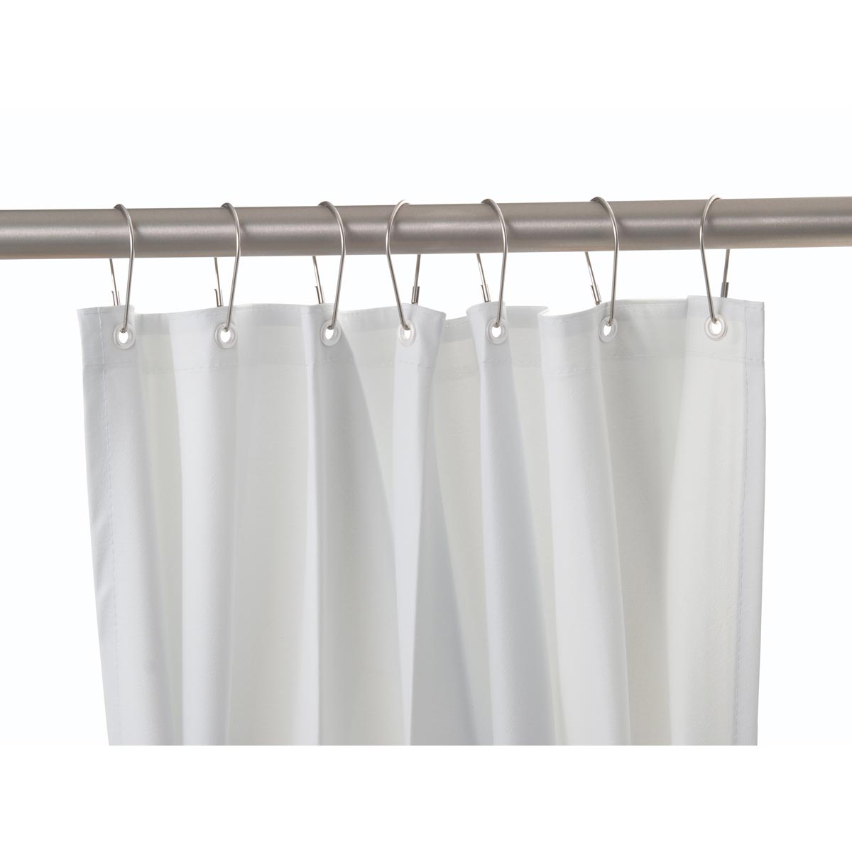 Bobrick B-204-2 Commercial Shower Curtain, 72" Length, Vinyl