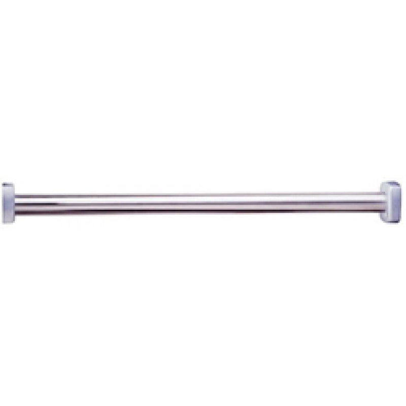 Bobrick B-6047x48 Heavy-Duty Shower Curtain Rod, 48" Length, Stainless Steel - TotalRestroom.com