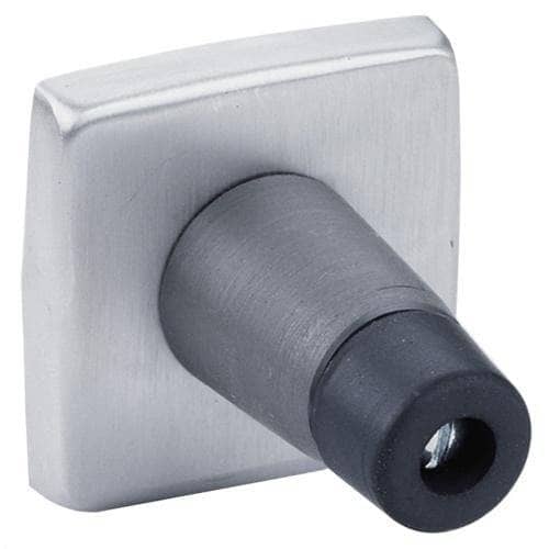 Bobrick B-687 Commercial Restroom Door Bumper, 2" W x 2" H x 5/16" D, Stainless Steel w/ Satin Finish - TotalRestroom.com