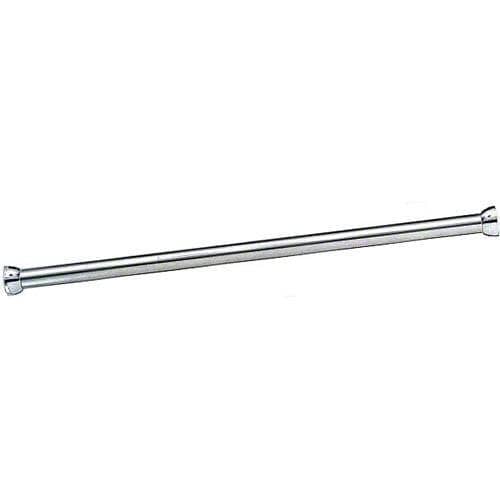 Bobrick B-207x48 Commercial Restroom Shower Curtain Rod, 48" Length, Stainless Steel - TotalRestroom.com