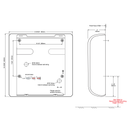 Bobrick B-7120 Automatic Hand Dryer, 115 Volt, Surface-Mounted, White Painted Cover