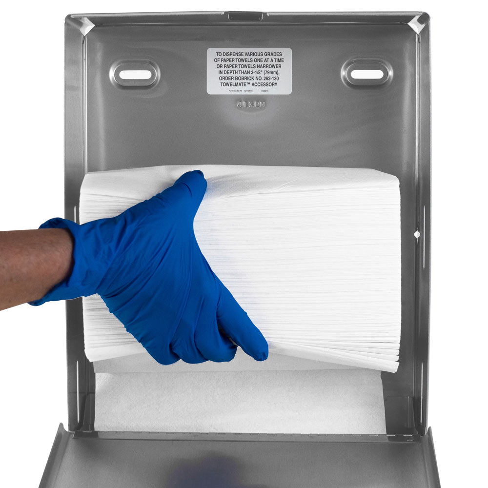 Bobrick B-262 Commercial Paper Towel Dispenser, Surface-Mounted, Stainless Steel